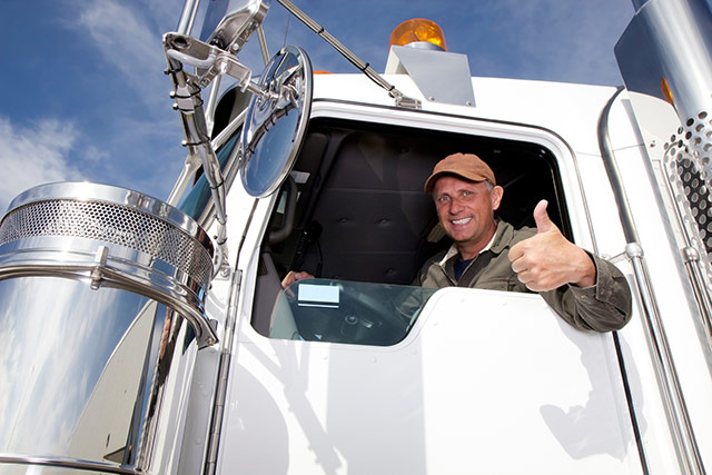 Driver in Truck